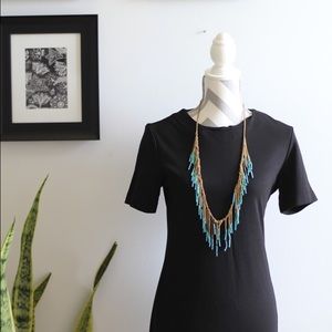 Teal Beaded Necklace