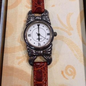 Brighton brn leather strap watch.... NWTin