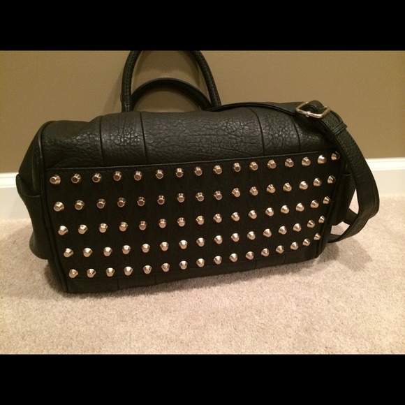 Rock studded duffle bag