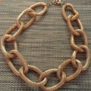 Gold chained necklace