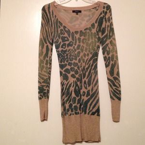 Express Cheetah Print Dress