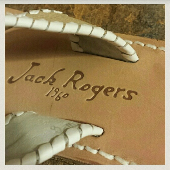 Jack Rogers Navajo Sandals in Natural and White