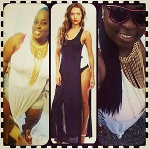 *SOLD IN A BUNDLE*TANK Top Double Split Maxi
