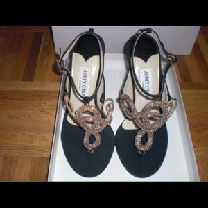 Sold locally New Jimmy Choo beaded sandals