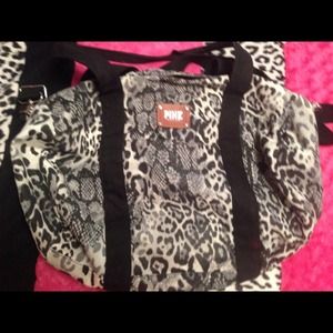 PINK Victoria's Secret tote bag.