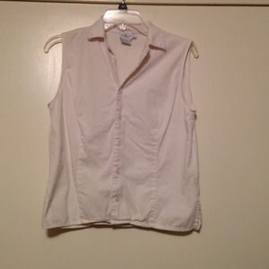 Whit Calvin Klein Button Up Tank Top