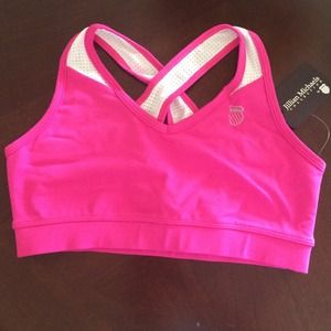 Pink K-Swiss Sports Bra