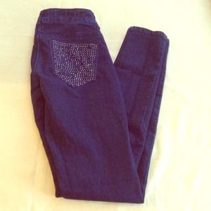 Indigo Rein dark wash skinny jeans size 1