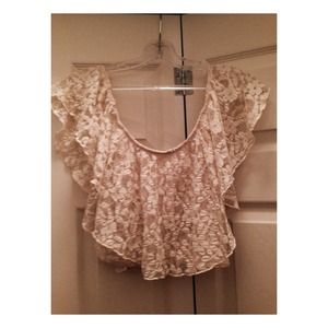 Urban outfitters lace crop top