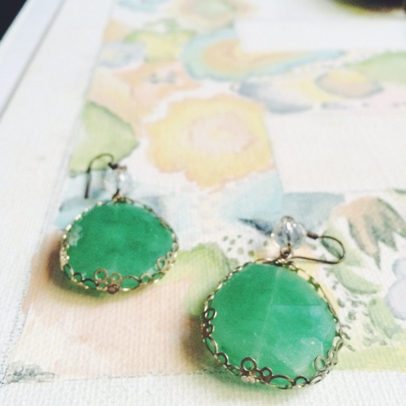 Emerald Earrings - Picture 2 of 2