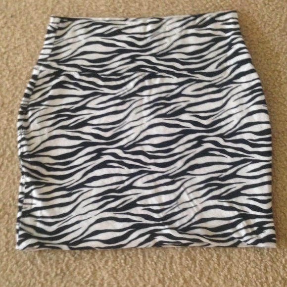 Charolette russe Zebra mini skirt