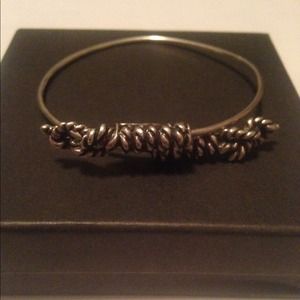 Alex and Ani Knotted love wrap - Russian Silver