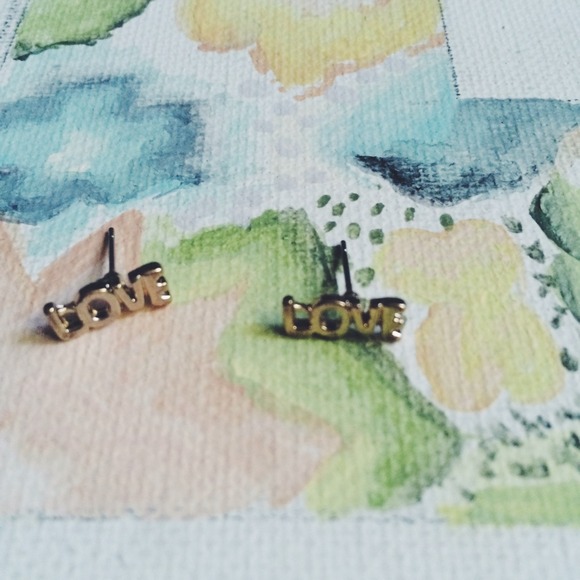 Teeny Tiny "LOVE" Earrings