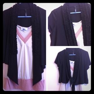 Black Ruffle Bolero Shrug...