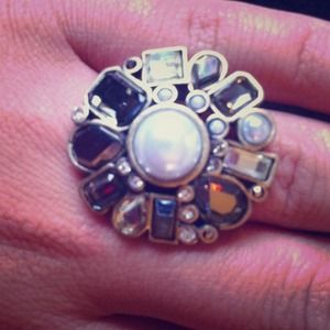 Lia Sophia flower ring. Never worn!