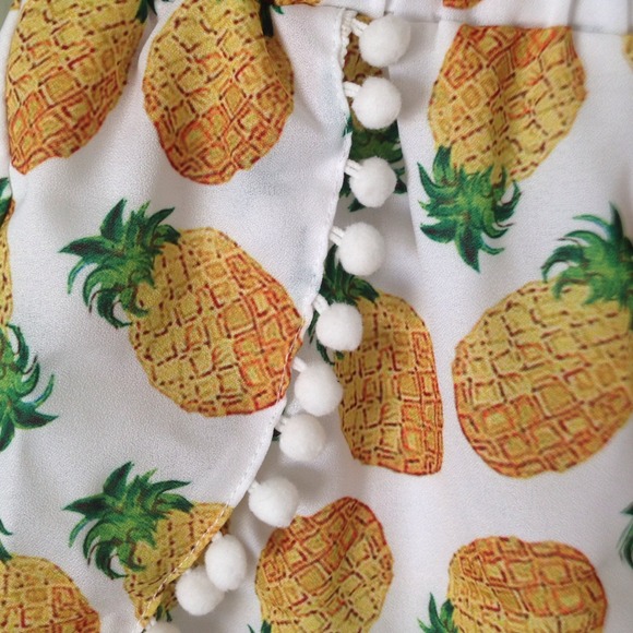 Pineapple Pom Pom Shorts - Picture 3 of 4