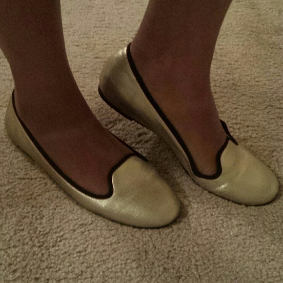 Gold Cole Haan Flats!!!