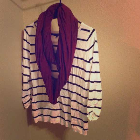 Black and white sweater
