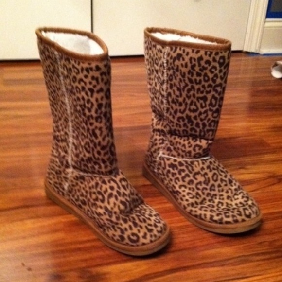 Cheetah print boots