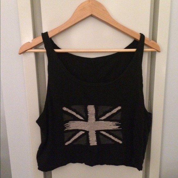 BRANDY MELVILLE UNION JACK CROP - Picture 2 of 2
