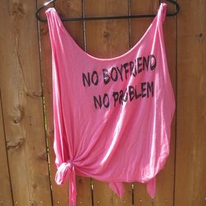 Pink tie beach cover up