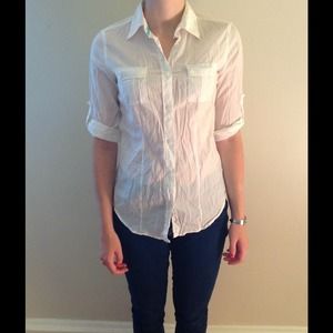 American eagle white button down