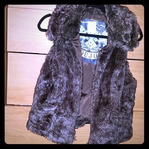 Brown Faux Fur Vest