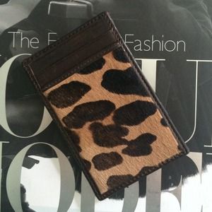 JCrew Leopard Calf Hair Magic Wallet!