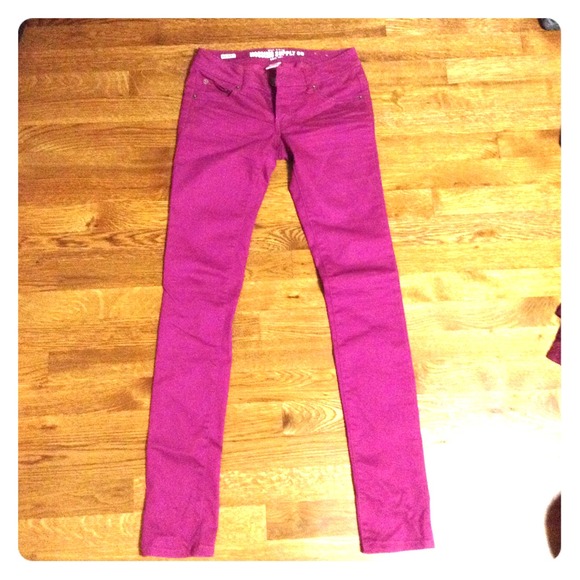 Purple Skinny Pants