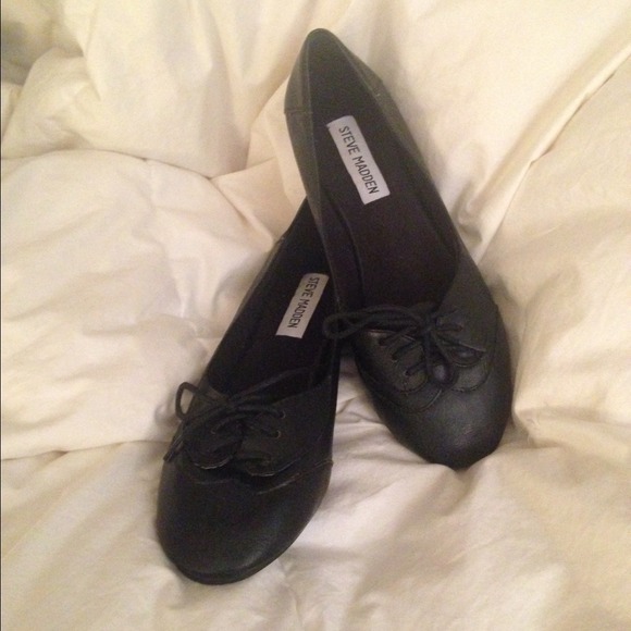 Black oxford flats steve madden