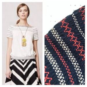 ✏️SALE✏️Anthropologie Smocked Maricopa Tee