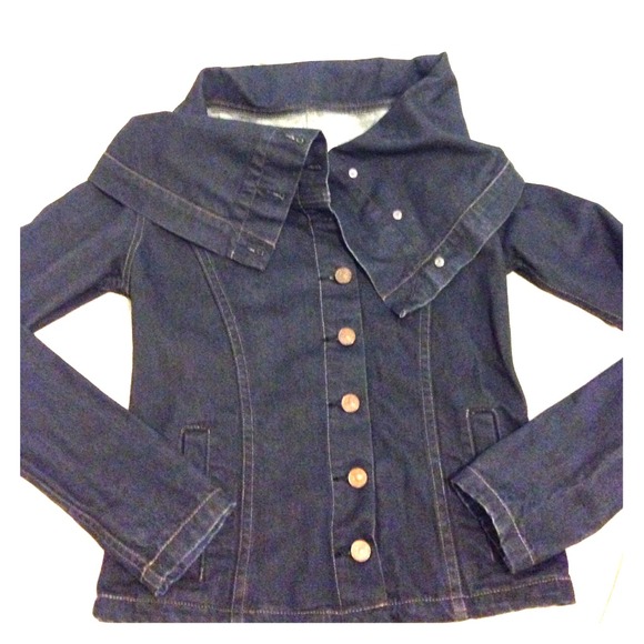 All-Saints blue-black denim jacket