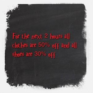 BIGGEST SALE EVER!!!!