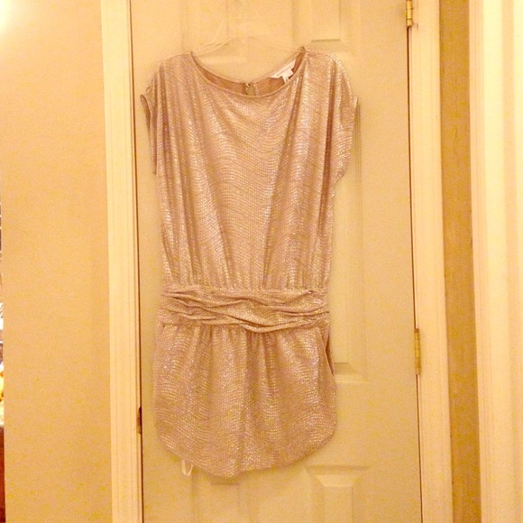 BCBG gold tunic dress