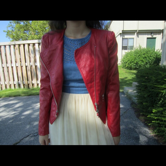Red Moto Jacket