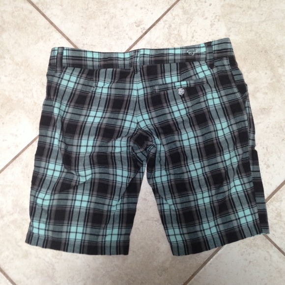 Black/mint green Bermuda shorts - Picture 3 of 3