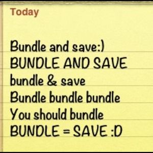 BUNDLE & SAVE !!!