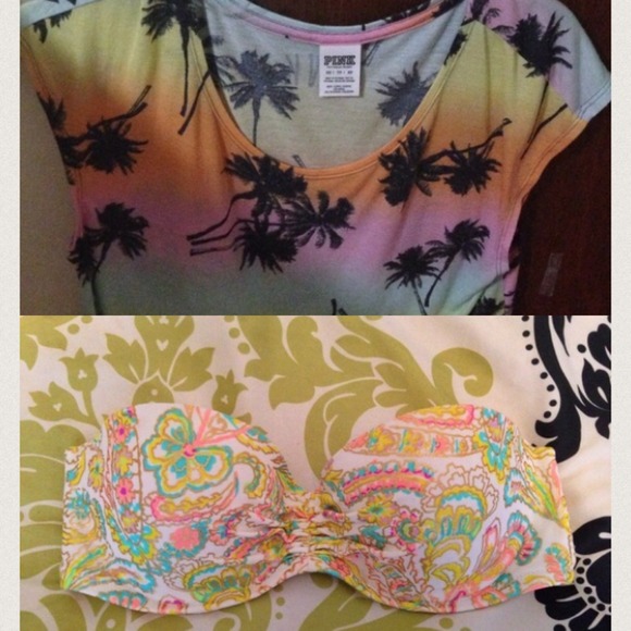 VS bikini top/palm tree top for @laurenlazuli