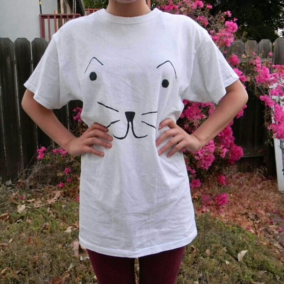 Cat Face Shirt - Picture 1 of 1