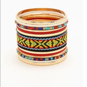 New colorful bohemian bangles