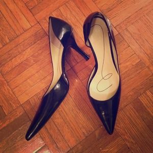 Catherine Patent Faux Leather D'Orsay Pumps