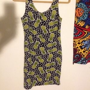 H&M pineapple bodycon dress 🍍