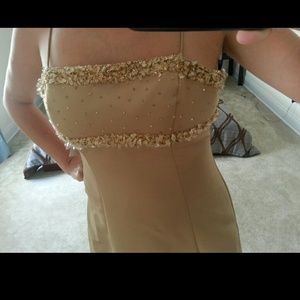 New Golden Homecoming Prom Special Occasion Dress