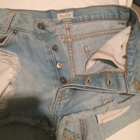 High-waisted denim brandy shorts - Picture 3 of 4