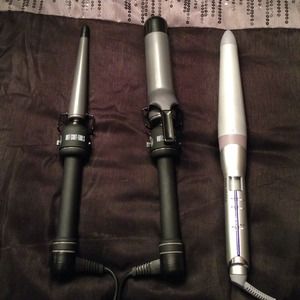 ON HOLD! two curling wands and one curling iron