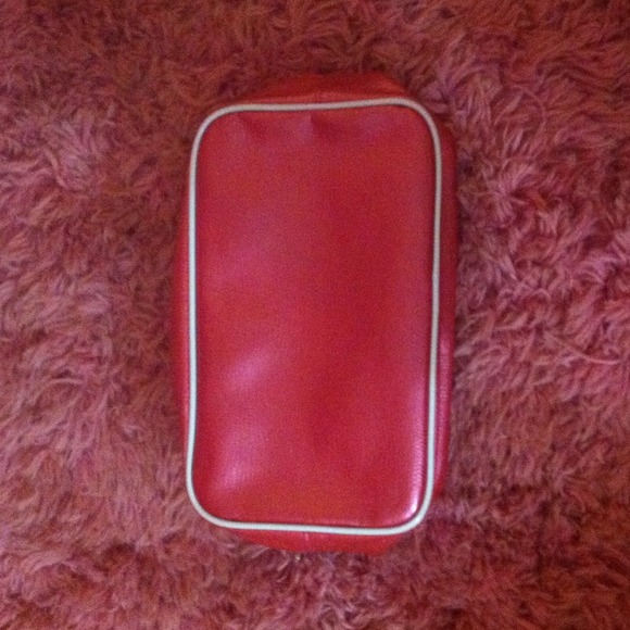 Lancôme hot pink makeup bag