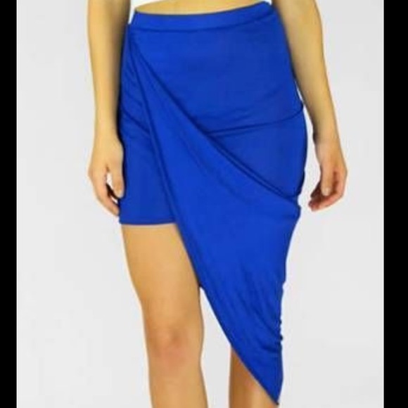 🎉Sale🎉Royal Blue asymmetrical wrap skirt