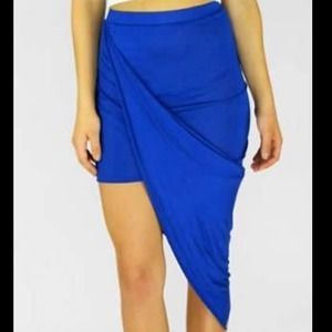 🎉Sale🎉Royal Blue asymmetrical wrap skirt