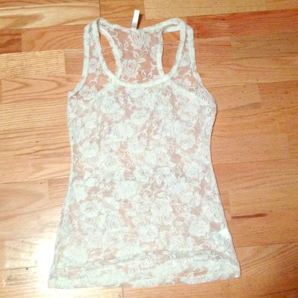 White sheer top