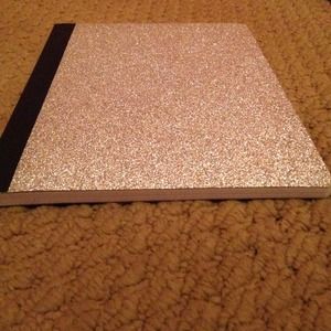 Sparkly silver note book